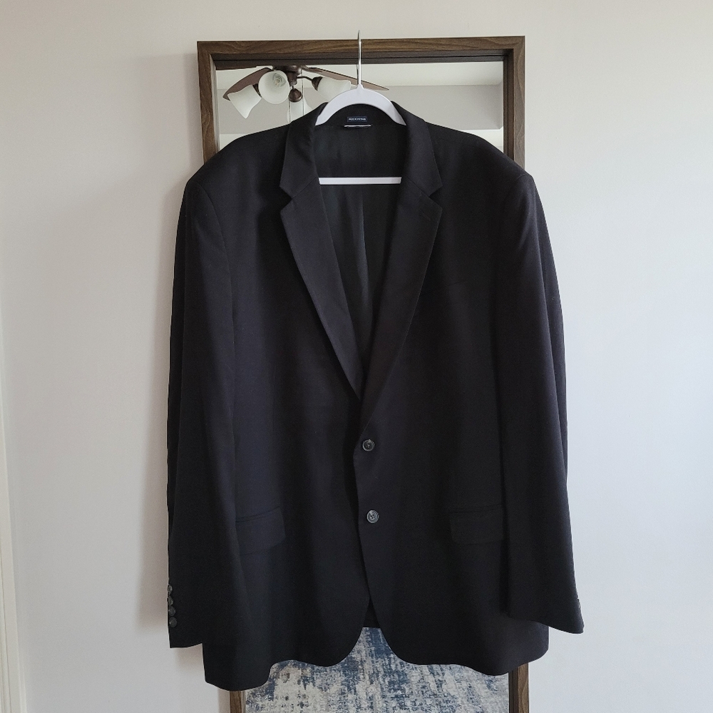 Saddlebred black suit jacket 56 Long